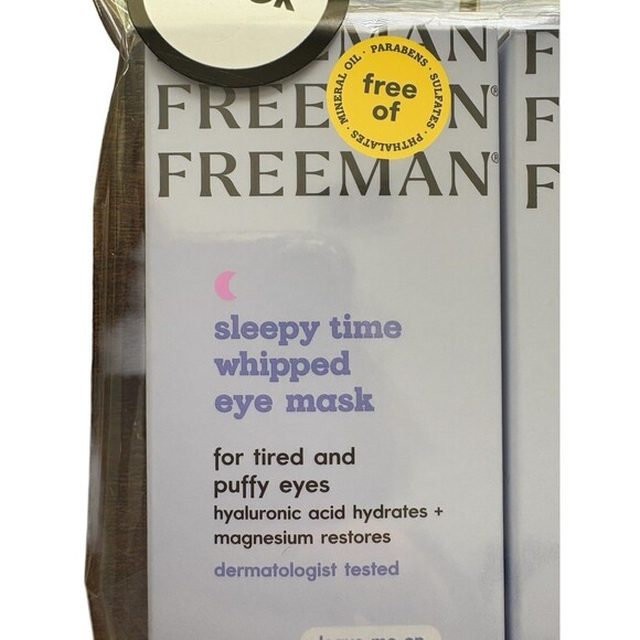 Freeman Sleepy Time Whipped Eye Mask 0.5oz Lot Of 4 Tired Puffy Eyes Travel Size - Picture 3 of 6